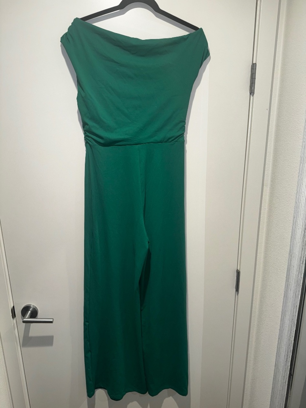 One piece wide leg pant suit